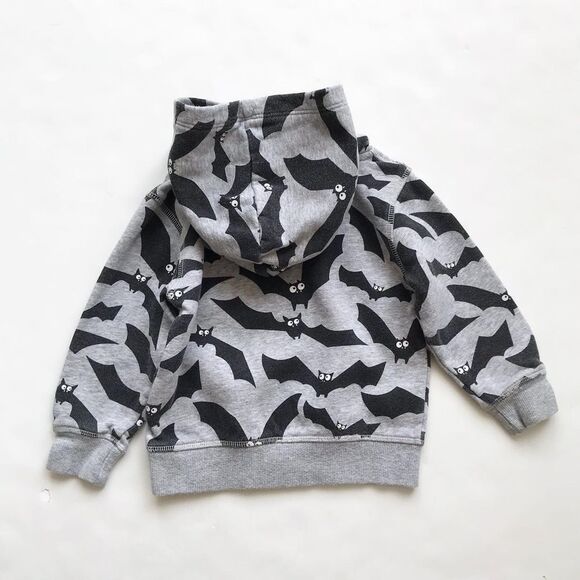 H&M bat print hooded sweatshirt VGUC 1.5-2Y - Picture 5 of 6